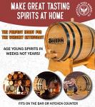 Engraved 5 Liter Bourbon Barrel Whiskey Aging