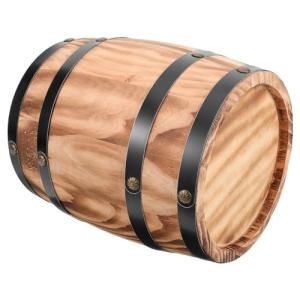 Vintage Wooden Wine Barrel Planter for Home Decor