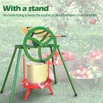 7L Stainless Steel Fruit Press with Flywheel