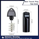 Brewery Faucet Cap and Plug Set, 12 Pieces