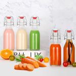 Glass Swing Top Bottles with Airtight Seal, 237ml