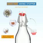 Glass Swing Top Bottles with Airtight Seal, 237ml