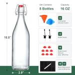 Bierbrauflaschen mit Bügelverschluss, 473 ml, 2er Set