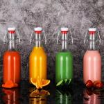 Glass Swing Top Bottles with Airtight Seal, 237ml