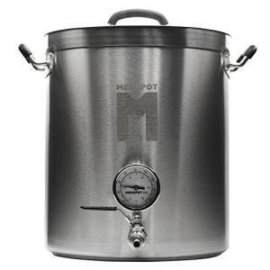 8 Gallon Homebrew Kettle with Spigot and Thermometer