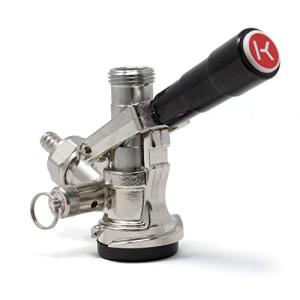Kegco D-System Chrome Keg Coupler - Black