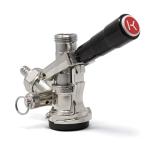 Kegco D-System Chrome Keg Coupler - Black