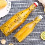 8oz Glass Bottles with Airtight Lids - 16 Pack