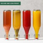 8 Pack Swing Top Glass Bottles for Brewing