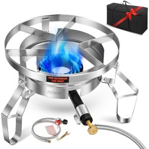AOSION 200,000 BTU Stainless Steel Propane Burner