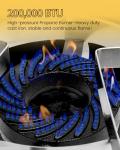AOSION 200,000 BTU Stainless Steel Propane Burner