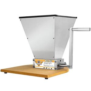 Stainless Steel Malt Crusher with Adjustable Rollers