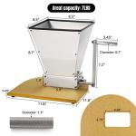 Stainless Steel Malt Crusher with Adjustable Rollers