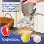 Moongiantgo Cast Iron Grain Mill for Home Brewing