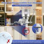 Moongiantgo Cast Iron Grain Mill for Home Brewing