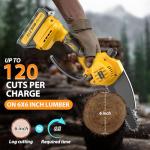 Portable 6-Inch Cordless Mini Chainsaw for Pruning