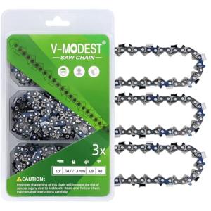 10" Chainsaw Chain 3-Pack - Fits Multiple Brands