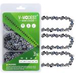 10" Chainsaw Chain 3-Pack - Fits Multiple Brands