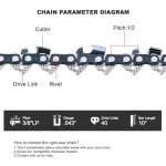10" Chainsaw Chain 3-Pack - Fits Multiple Brands