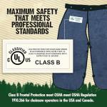FORESTER Chainsaw Safety Chaps with Pocket, Denim