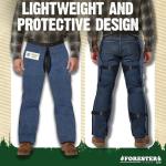 FORESTER Chainsaw Safety Chaps with Pocket, Denim