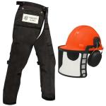Forester Chainsaw Safety Chaps and Helmet Combo