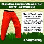 Forester Chainsaw Safety Chaps and Helmet Combo