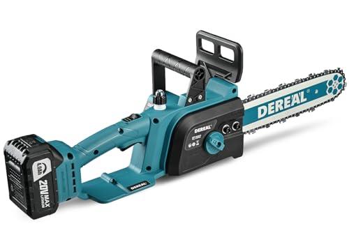 Mini Chainsaw, Mini Chainsaw Cordless with 2 Batteries, Chain saw 6 Inch Mini Chainsaw Cordless with Plastic Case Operated for Tree Branches,Courtyard,Household and Garden