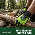Forester Green Chainsaw Safety Gloves, X-Large