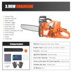 FIPINIXK 71.8CC Gas Chainsaw with Accessories