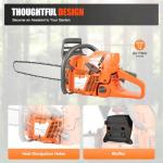 FIPINIXK 71.8CC Gas Chainsaw with Accessories