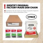 Oregon 3-Pack AdvanceCut Chainsaw Chains - 18" Bar