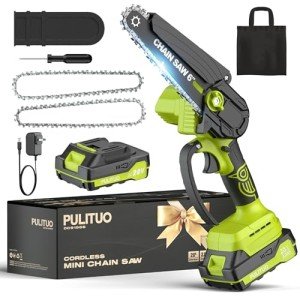 Cordless Mini Chainsaw - 6 Inch Lightweight Electric Saw