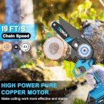 Aokia 21V Cordless Mini Chainsaw for Yard Work