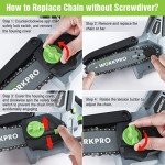 WORKPRO 6.3" Cordless Mini Chainsaw for Pruning
