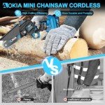 Aokia 21V Cordless Mini Chainsaw for Yard Work