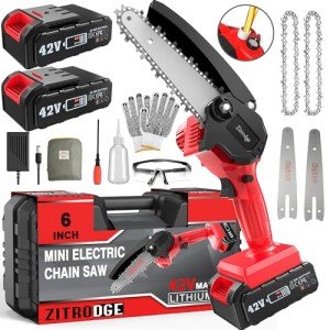 Portable 6-Inch Cordless Mini Chainsaw for Pruning
