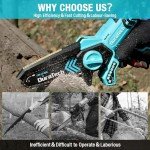 DURATECH 12V Mini Cordless Chainsaw for Pruning