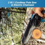 Cordless 2-in-1 Pole Saw for Tree Trimming