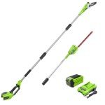 Greenworks 40V 8" Pole Saw & Hedge Combo