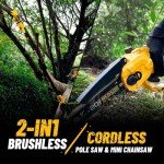 Cordless 2-IN-1 Pole Saw & Chainsaw Combo