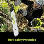 Biusine 14-Inch Cordless Battery Chainsaw with Batteries