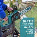 Cordless 12-Inch Brushless Electric Chainsaw with Batteries