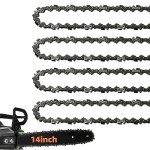 14-Inch Chainsaw Chain Pack - 4 Replacement Chains