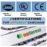 UPFOREST 3-Pack 20" Chainsaw Chains for Husqvarna & Stihl