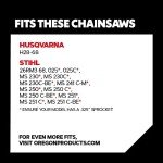 Oregon ControlCut Chainsaw Chain for 18-Inch Bars