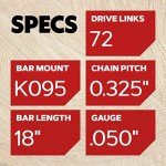 Oregon 18" Chainsaw Bar with M72 SpeedCut Chain