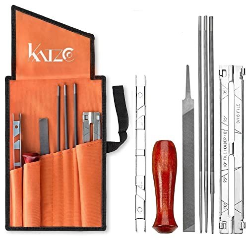 Katzco Chainsaw Sharpener File Kit with Tools