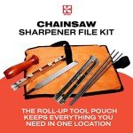 Katzco Chainsaw Sharpener File Kit with Tools