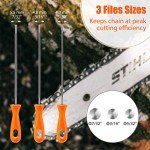 Chainsaw Sharpener File Set with Plastic Handle
